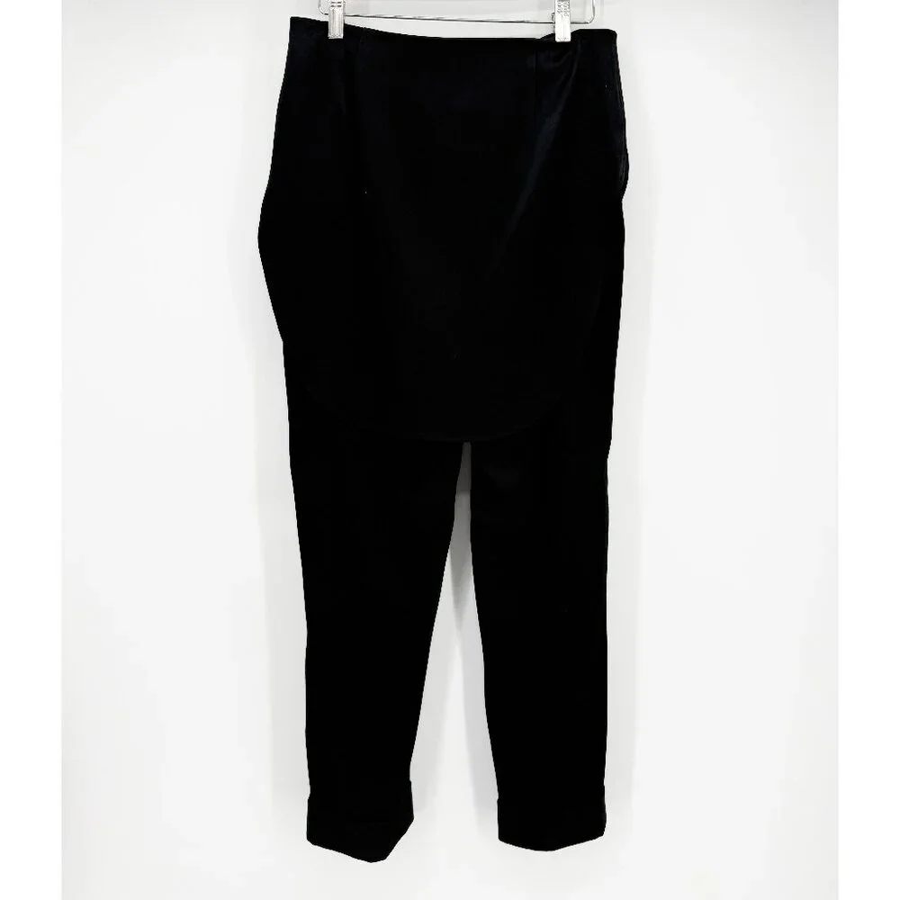 Hellessy Black Kooning satin trousers with shirttail overlay, size 4 - Picture 5 of 16